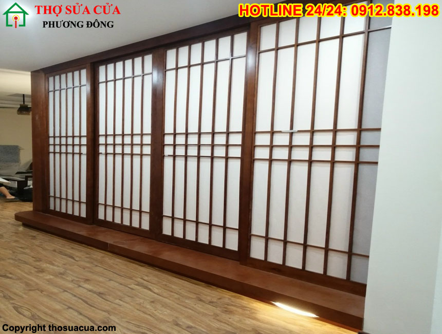 Cửa lùa gỗ kiểu Nhật