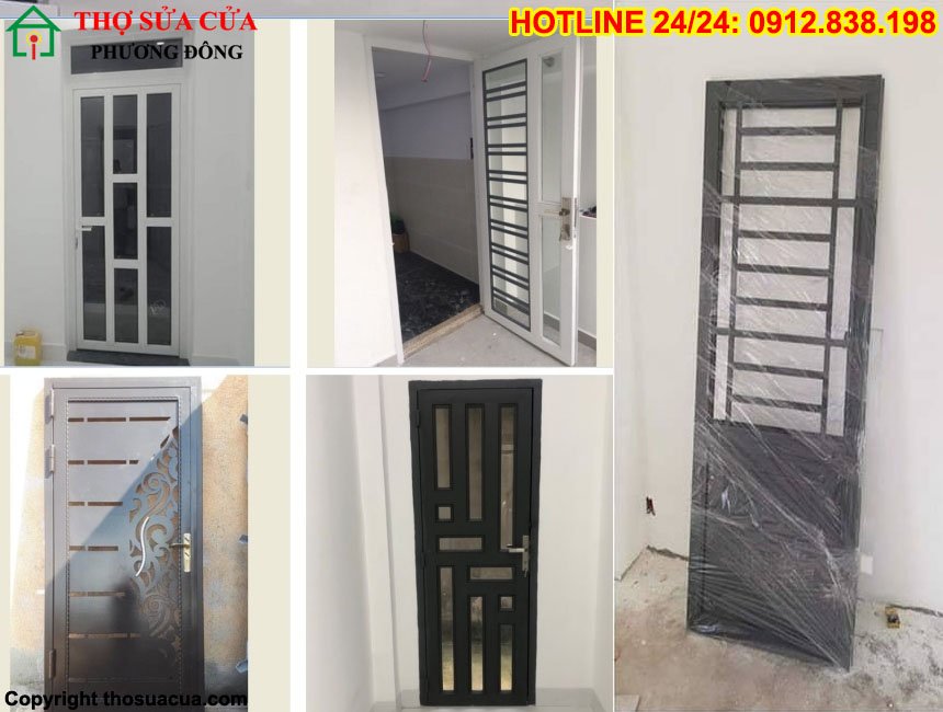 Mẫu cửa sắt 1 cánh đẹp