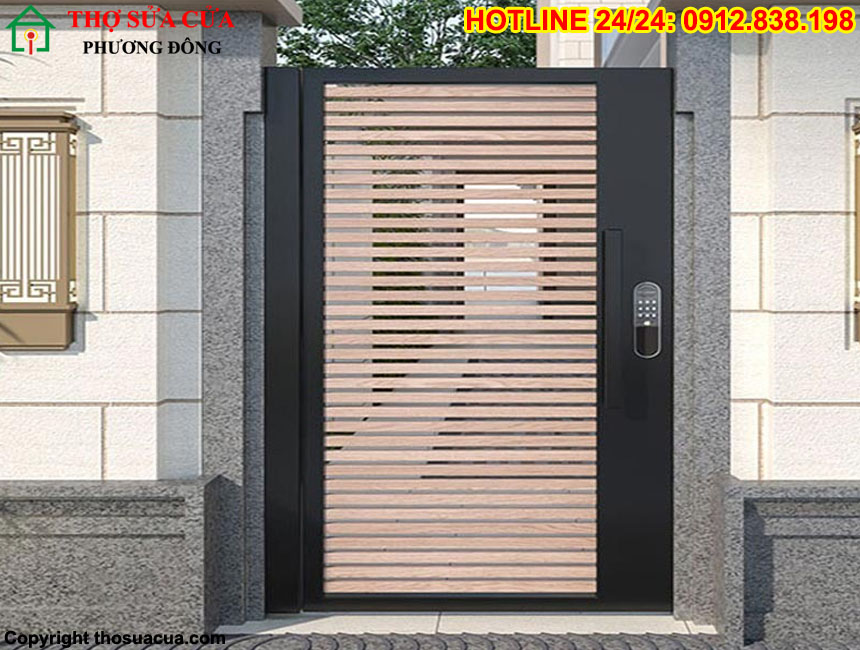 Mẫu cửa sắt 1 cánh đẹp
