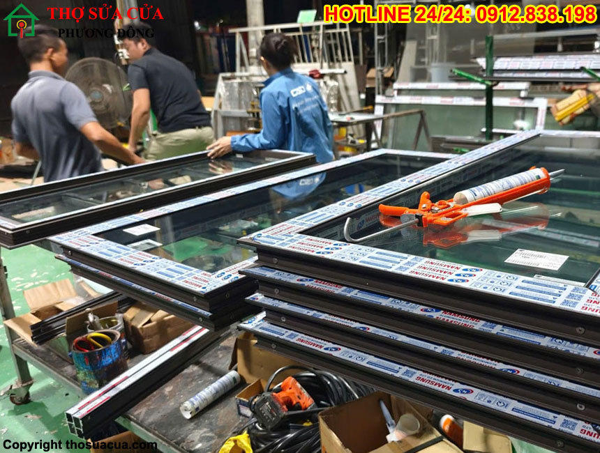 Sửa cửa nhôm kính XingFa tại Hạ Long