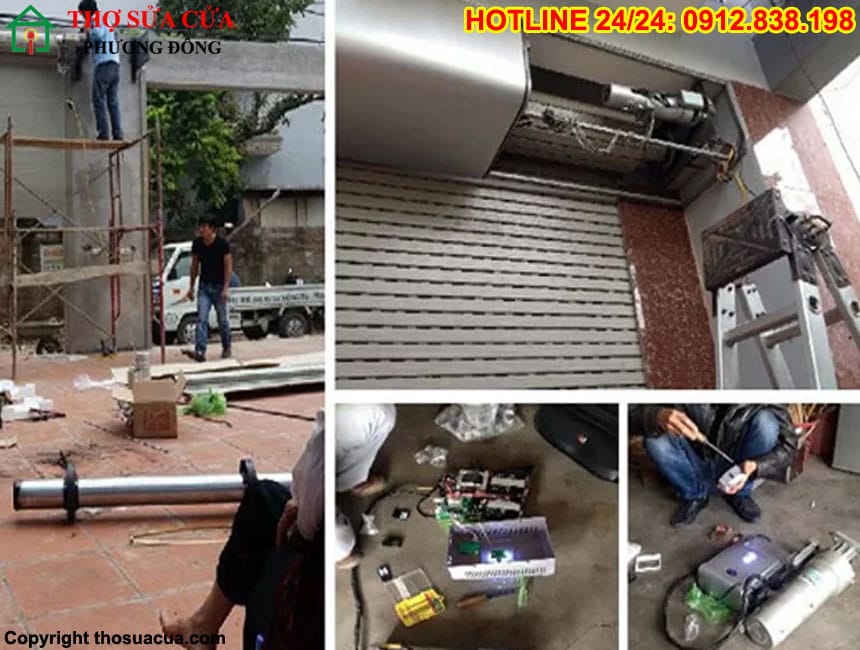 Giá thợ lắp đặt cửa cuốn