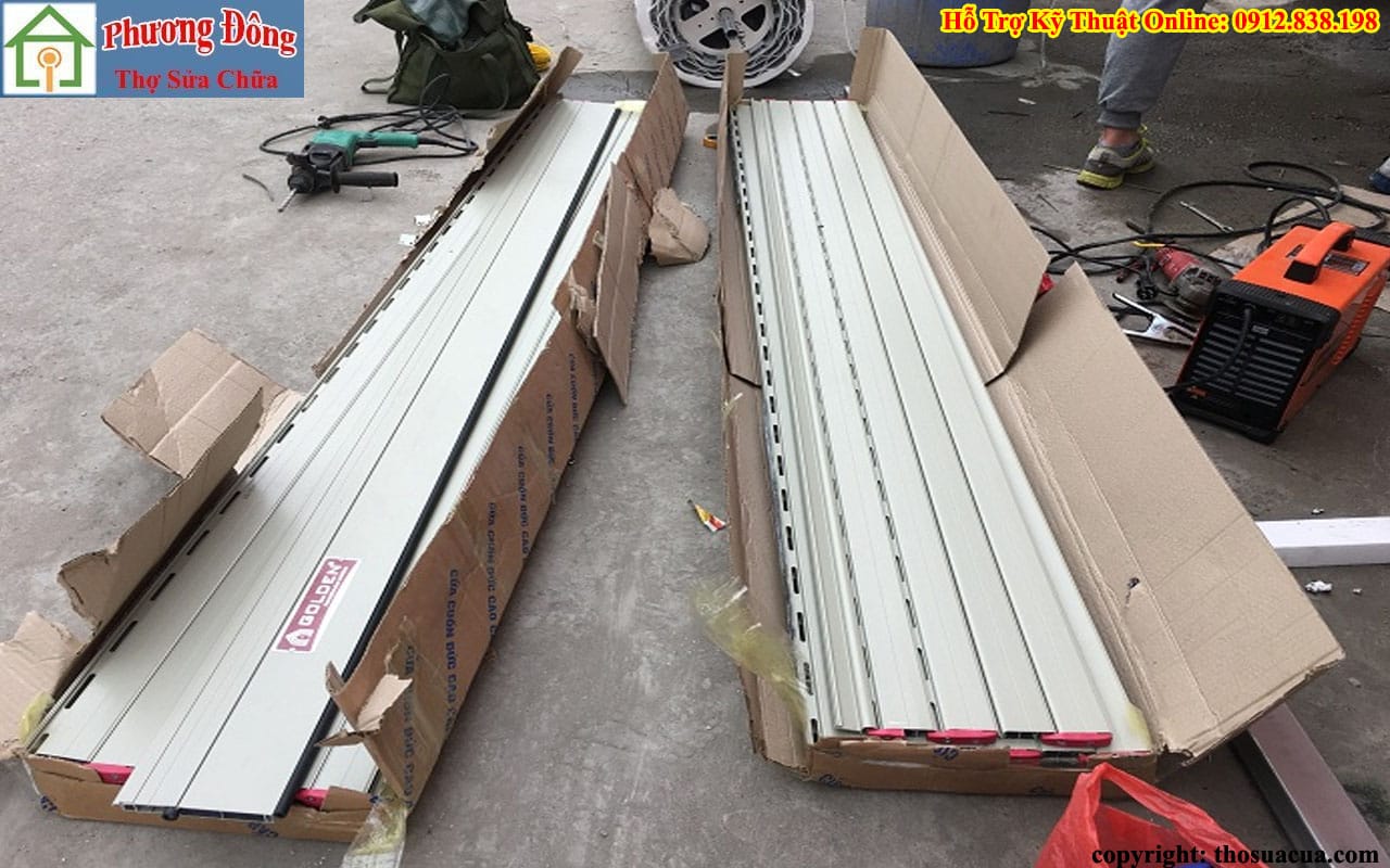 Hướng dẫn lắp cửa cuốn điện