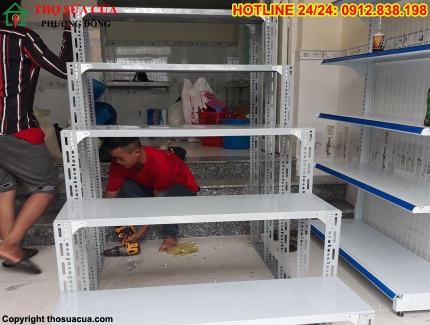 Cách lắp kệ V lỗ