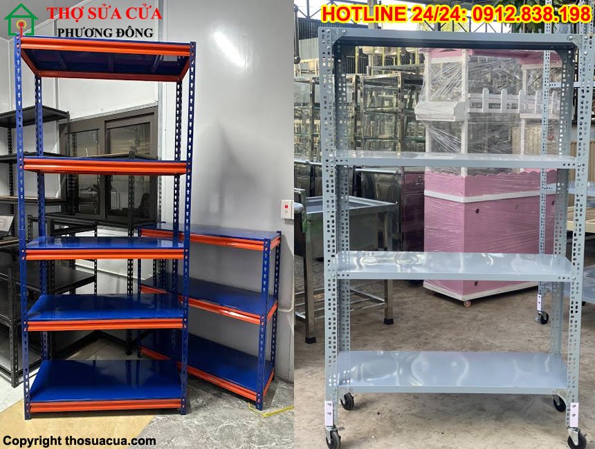 Cách lắp kệ V lỗ