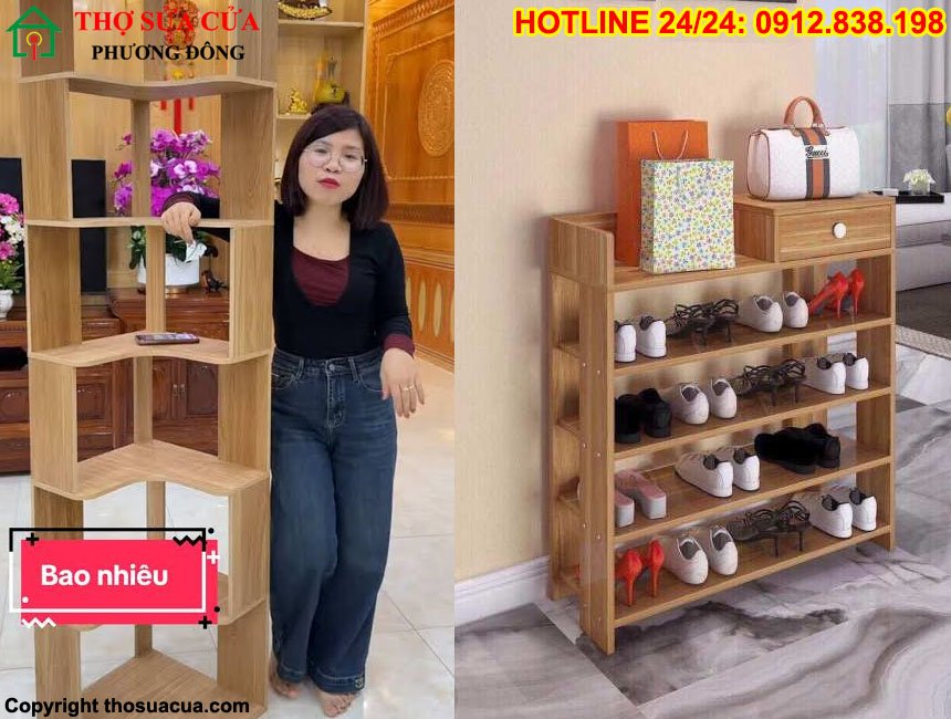 Cách lắp kệ gỗ 5 tầng