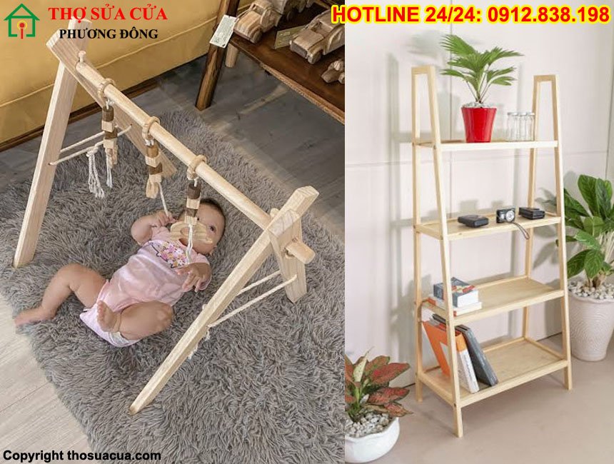 Cách lắp kệ gỗ chữ A