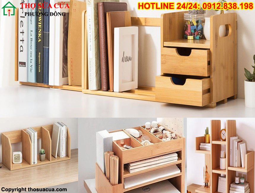 Cách lắp kệ gỗ để bàn