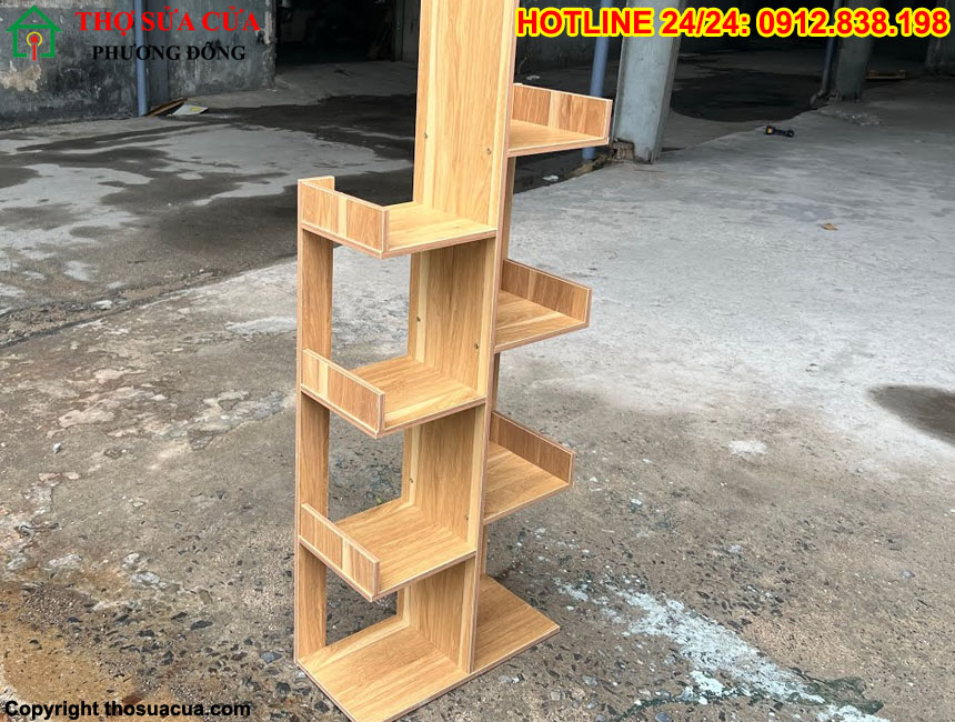 Cách lắp kệ gỗ xương rồng