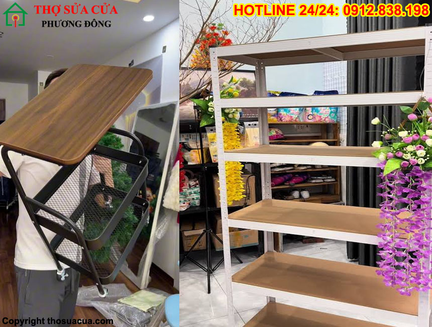 Kệ gỗ lắp ghép đa năng