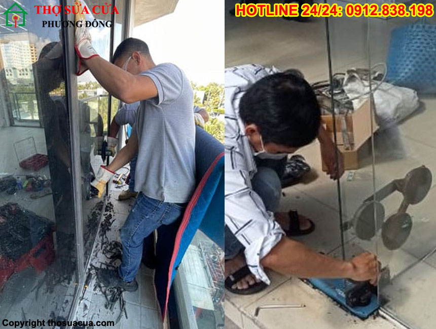 Sửa cửa kính tại Thới Lai