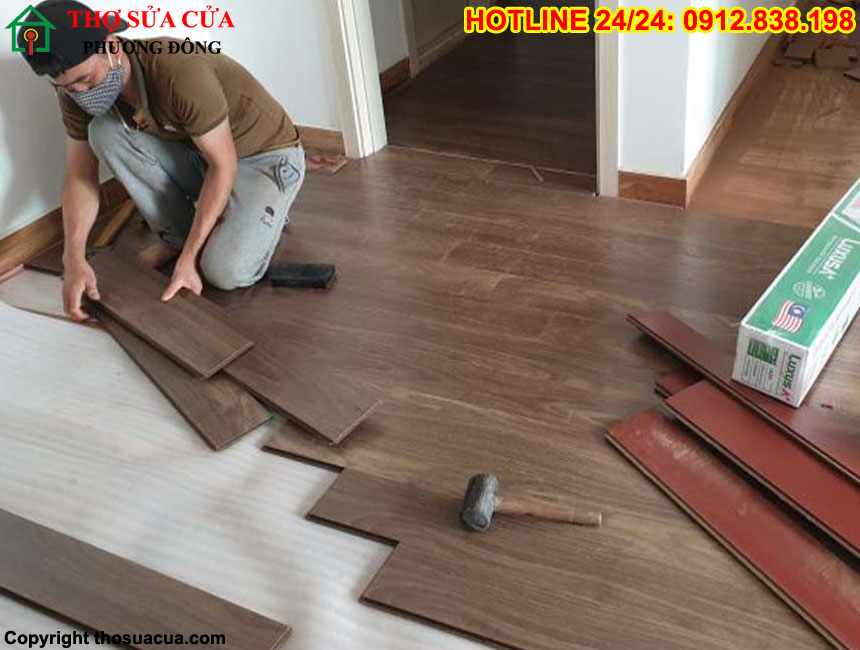 Sửa chữa thi công sàn gỗ công nghiệp