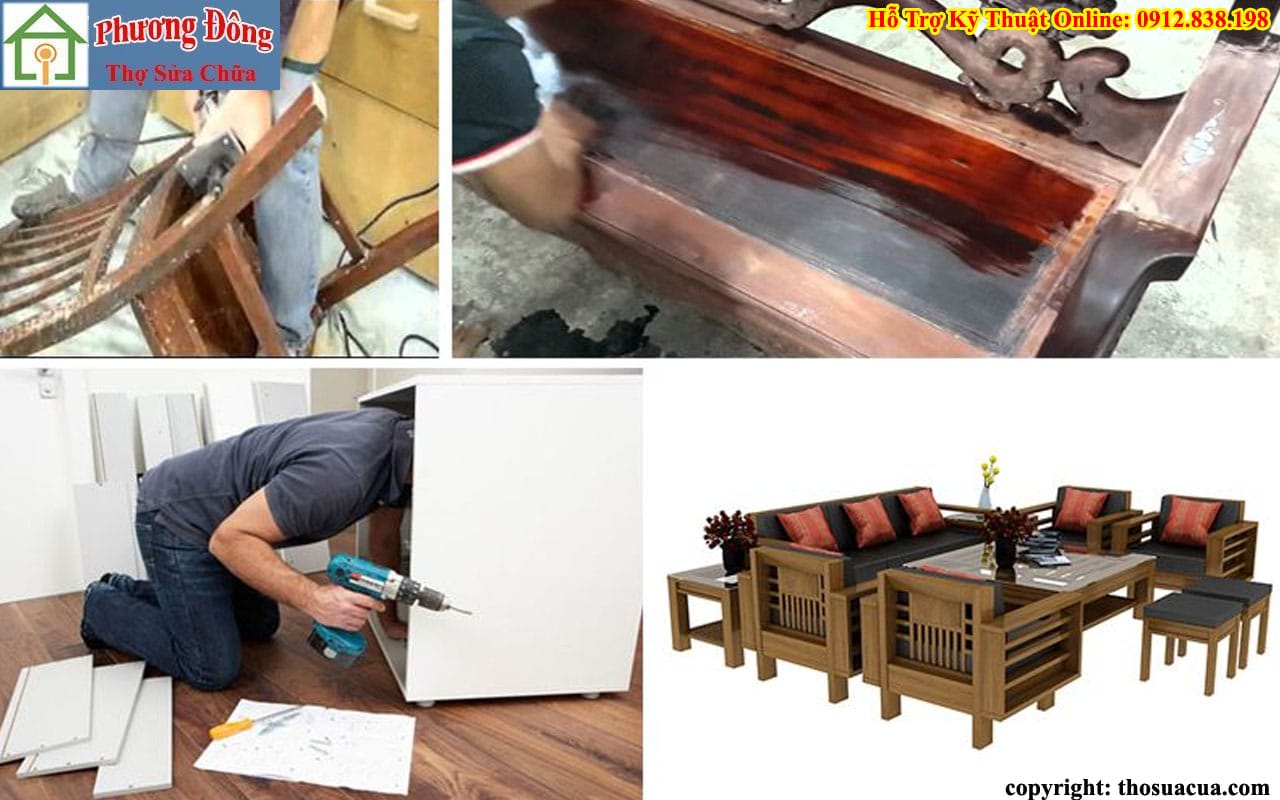 Sửa bàn ghế gỗ tại Ba Đình