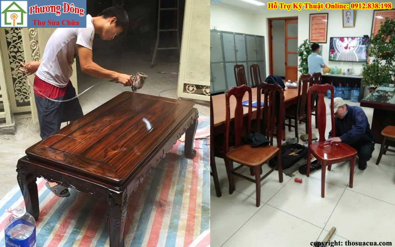 Sửa bàn ghế gỗ tại Hà Đông