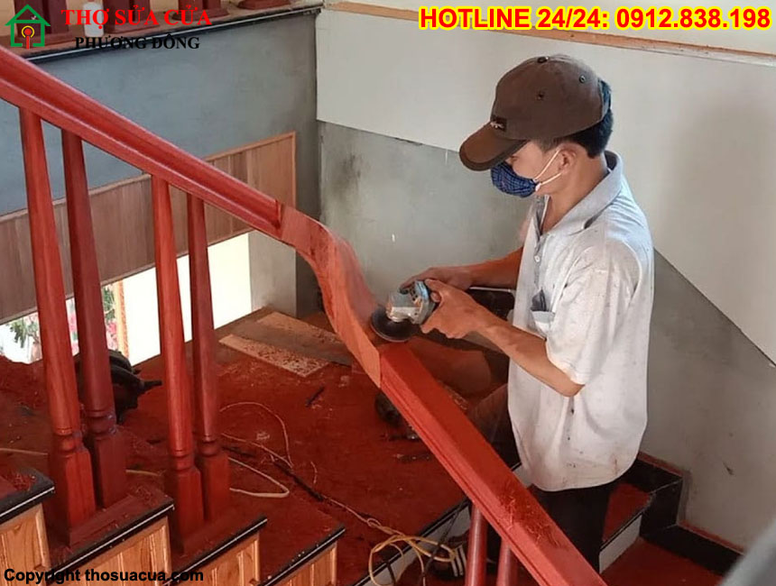 Sửa cầu thang gỗ tại Hà Nội