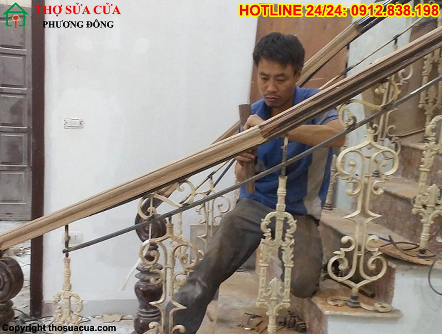 Sửa cầu thang gỗ tại Hà Nội