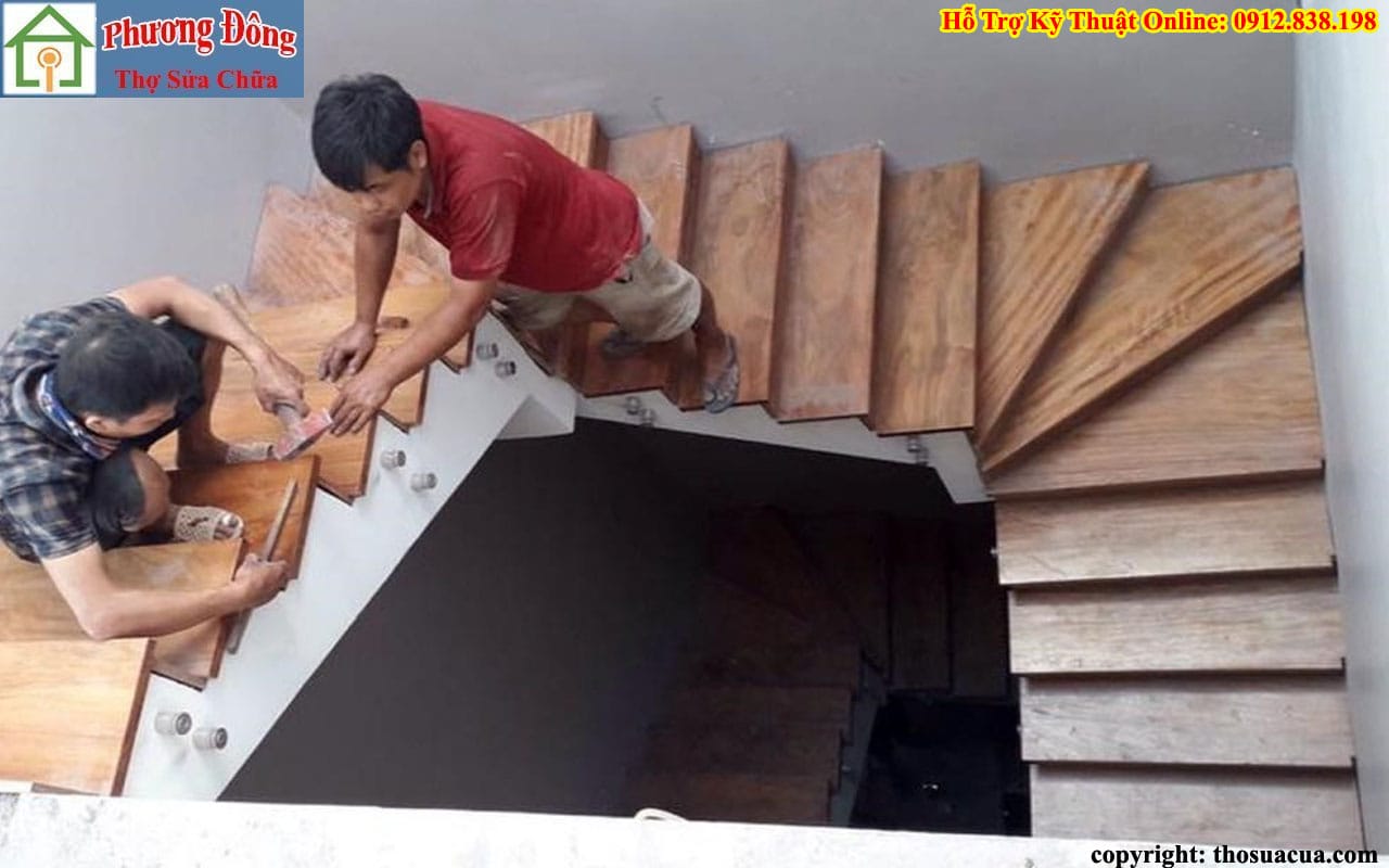 Sửa cầu thang gỗ tại Đống Đa