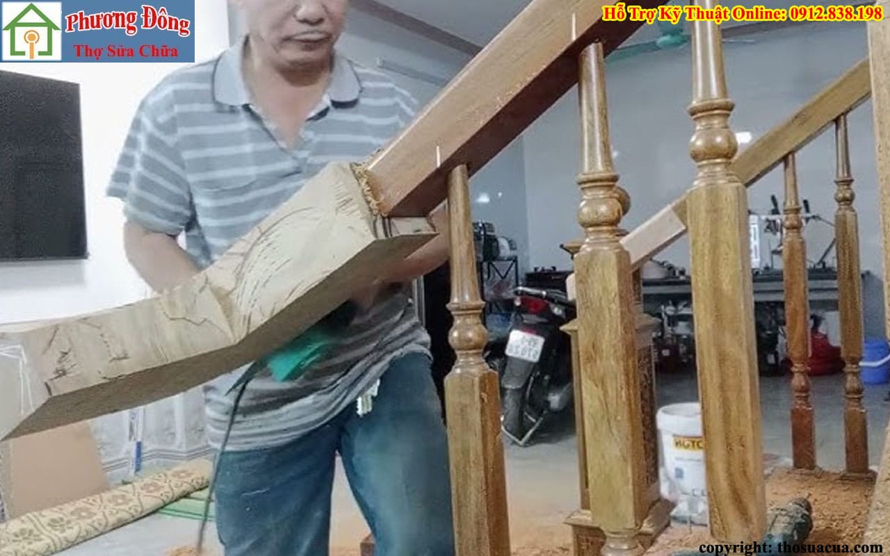 Sửa cầu thang gỗ tại Nam Từ Liêm