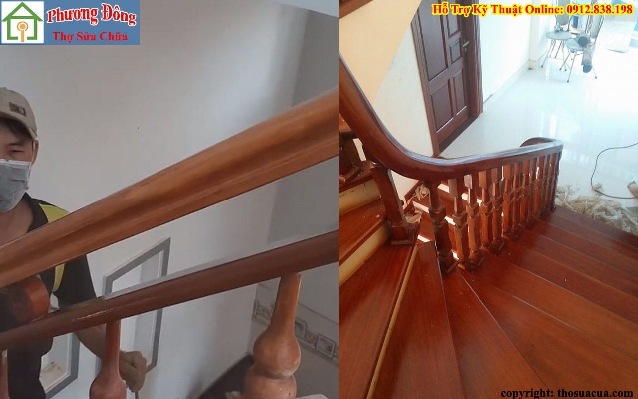 Sửa cầu thang gỗ tại Thanh Xuân
