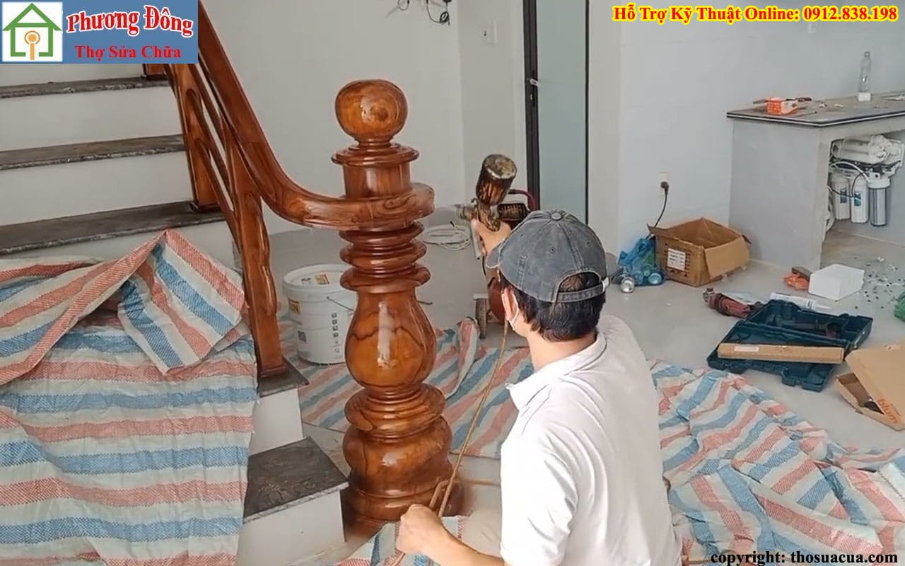 Sửa cầu thang gỗ tại Đống Đa