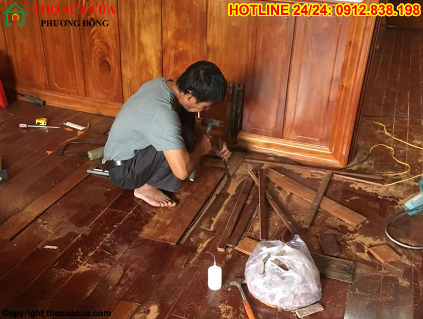 Sửa sàn gỗ tại Ba Đình