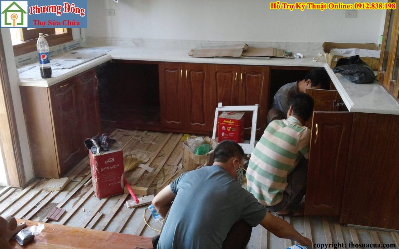 Sửa sàn gỗ tại Hoàng Mai