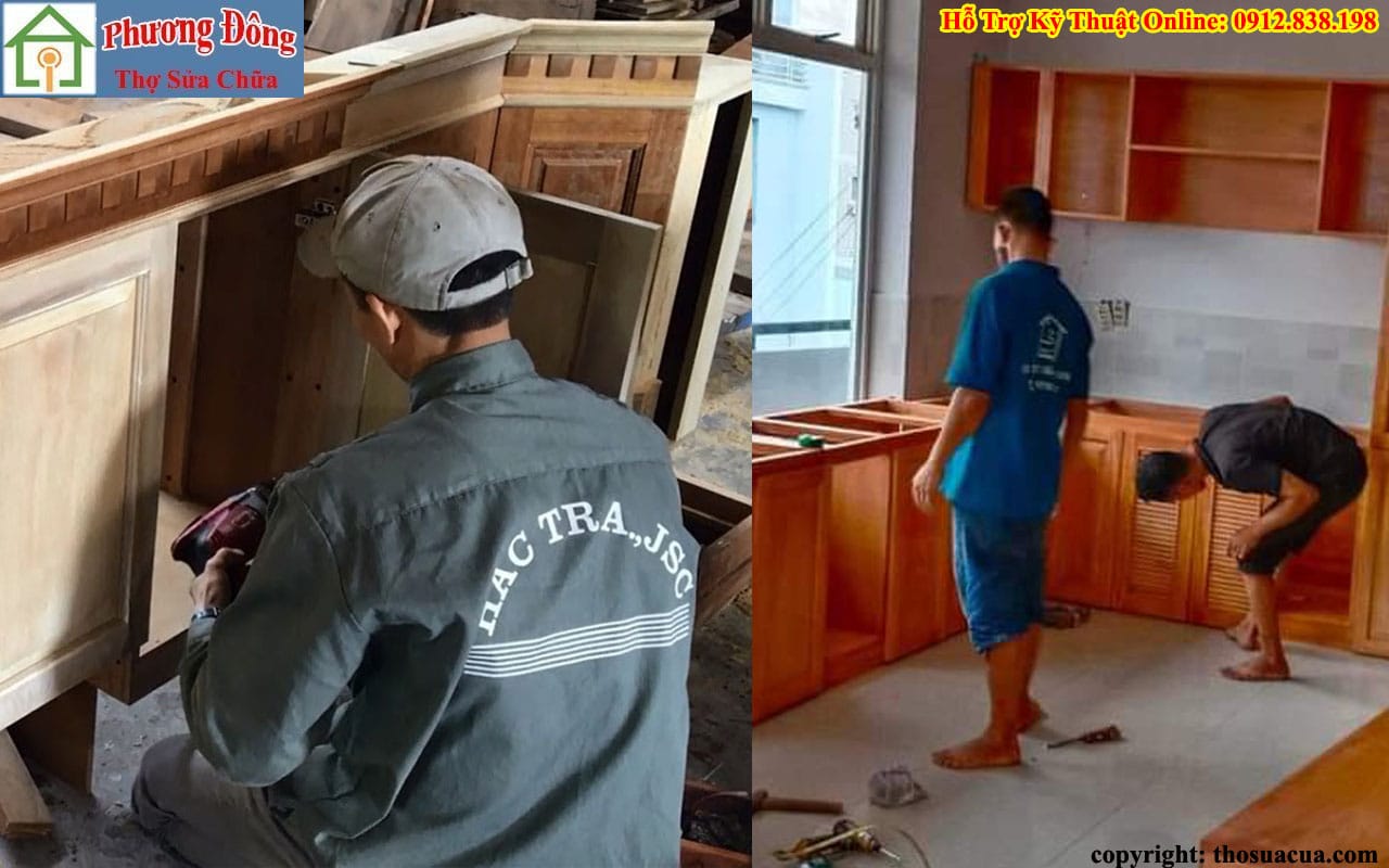 Sửa tủ bếp tại Long Biên