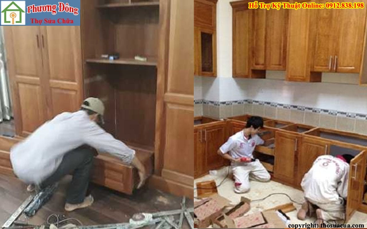 Sửa tủ gỗ tại Cầu Giấy