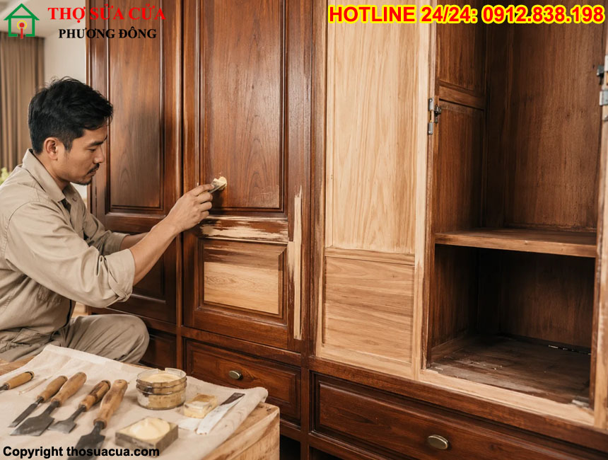 Sửa tủ gỗ tại Hà Nội