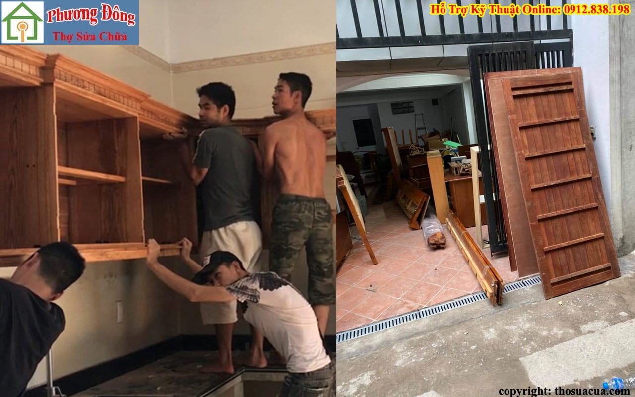 Tháo lắp vận chuyển đồ gỗ tại Thái Bình