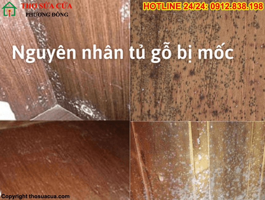 Cách khắc phục đồ gỗ bị mốc
