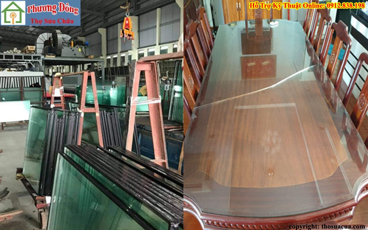 Phương Đông Cắt kính mặt bàn tại Quận 6 