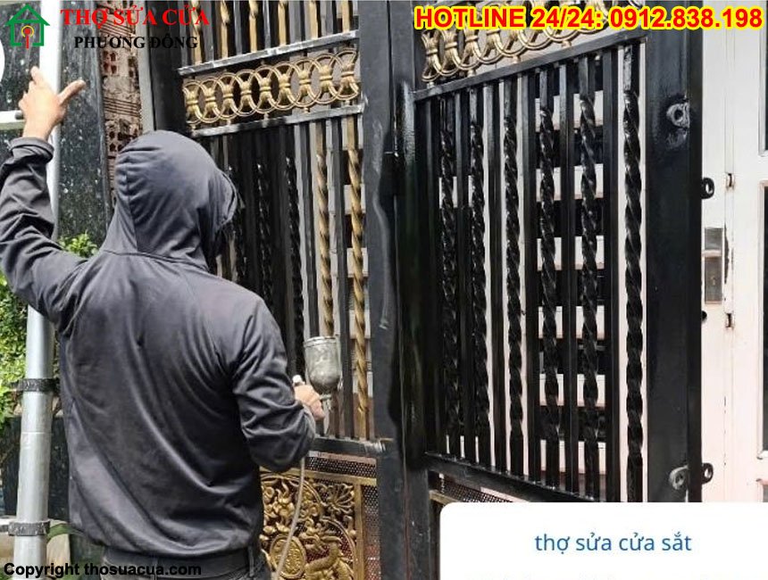Sơn sửa cửa sắt tại Thanh Oai