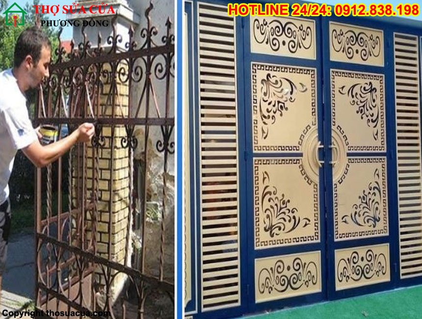 Sơn sửa cửa sắt tại Thanh Oai