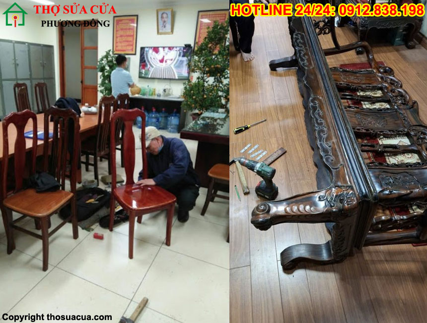 Sửa bàn ghế gỗ tại Cầu Giấy
