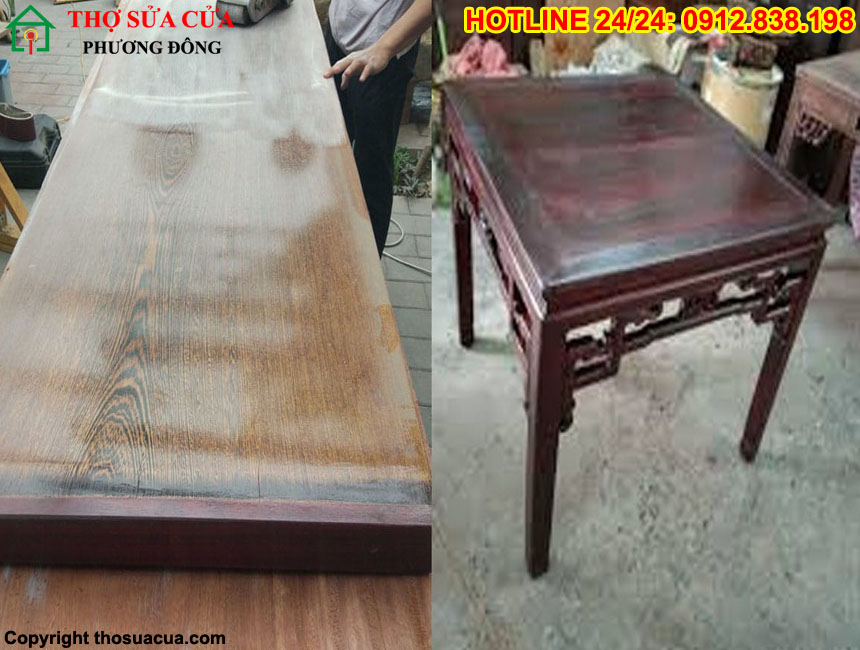 Sửa bàn ghế gỗ tại Hà Đông