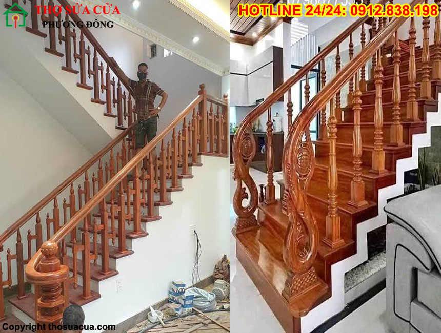Sửa cầu thang gỗ tại Bắc Từ Liêm