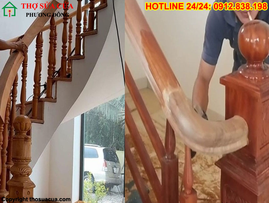 Sửa cầu thang gỗ tại Đống Đa