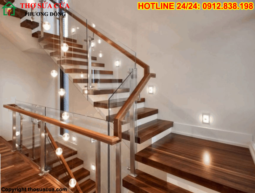 Sửa cầu thang gỗ tại Tây Hồ