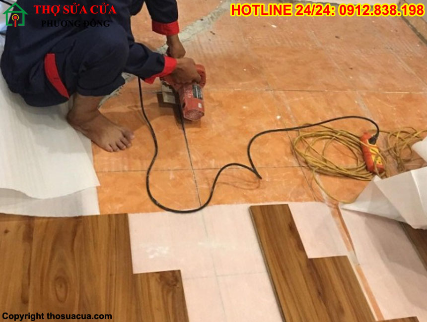 Sửa sàn gỗ tại Long Biên