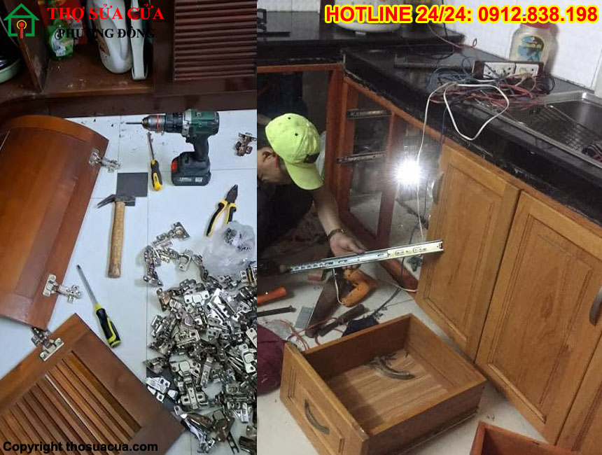 Sửa tủ bếp tại Hoàng Mai