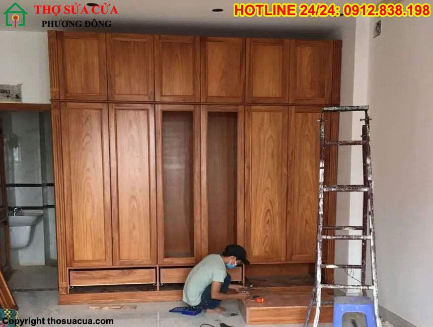 Sửa tủ gỗ tại Long Biên