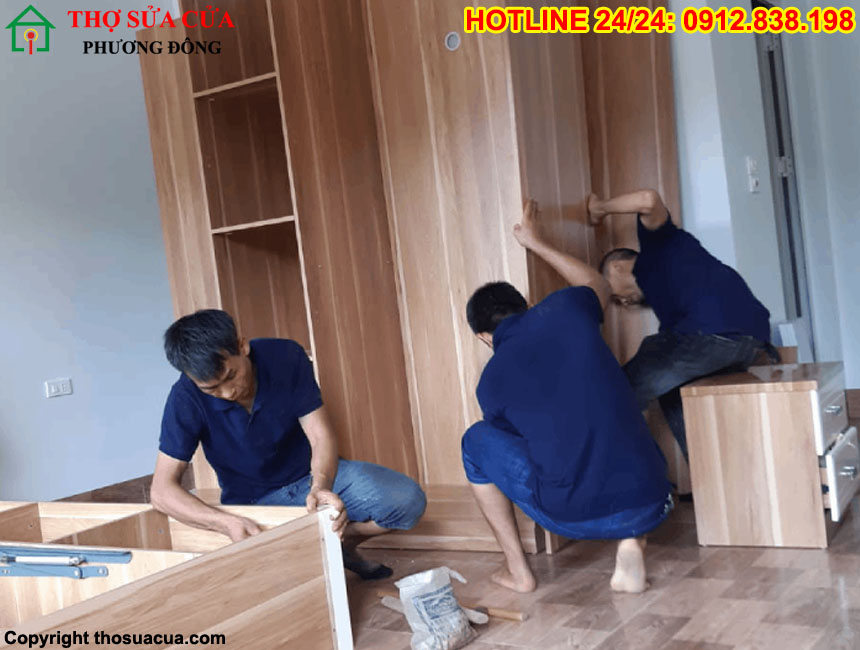 Tháo lắp vận chuyển đồ gỗ tại Long Biên