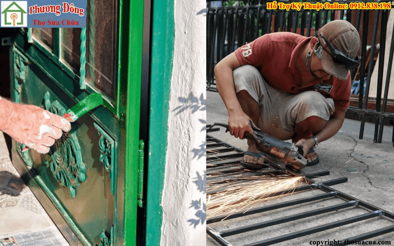 Sơn sửa cửa sắt Quốc Oai