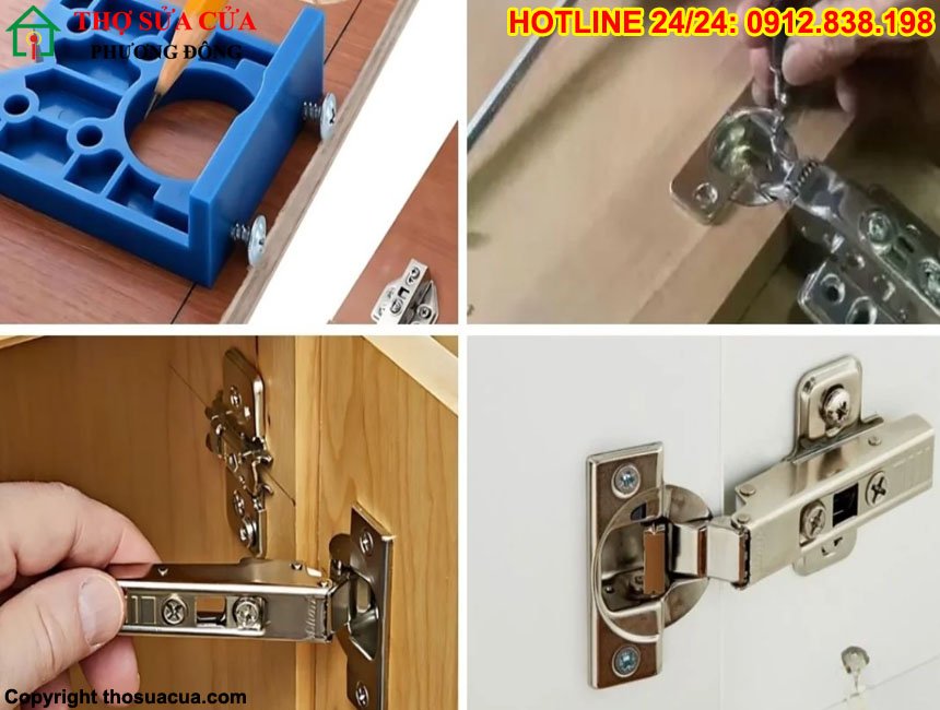 Cách lắp bản lề cửa gỗ