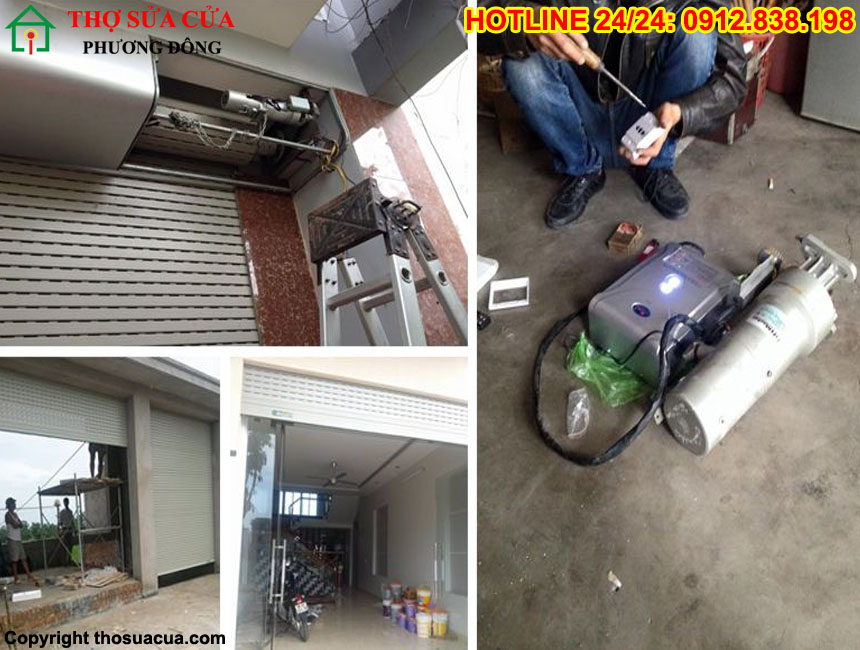 Cách lắp motor cửa cuốn