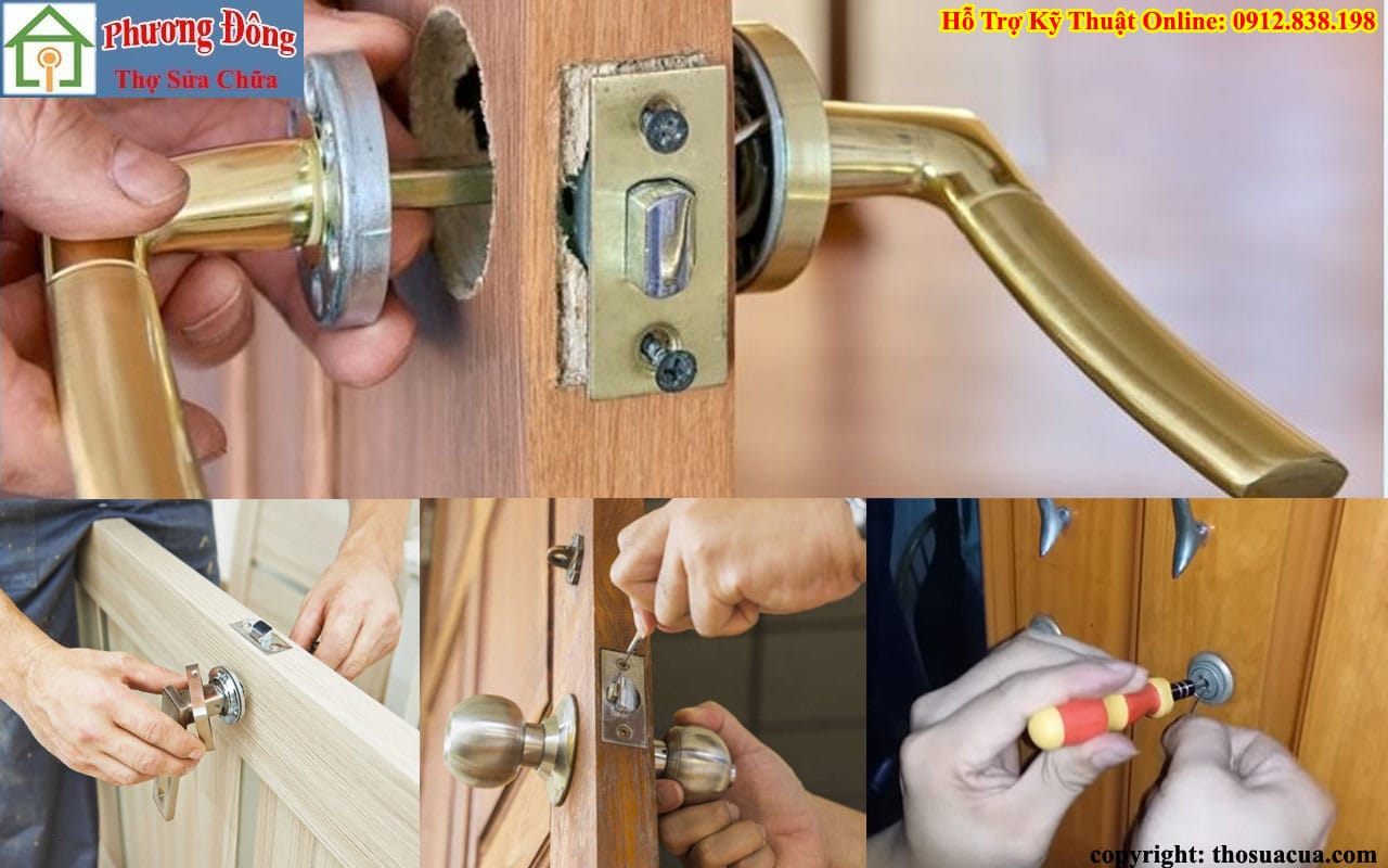 Khóa cửa gỗ bị hư mở không được?