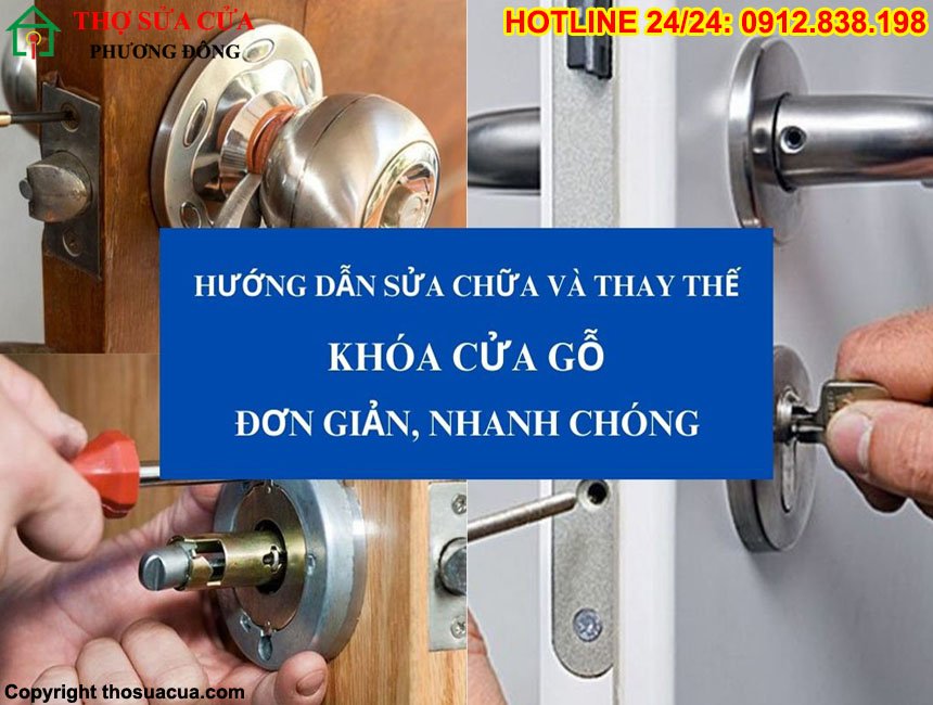 Khóa cửa gỗ không mở được