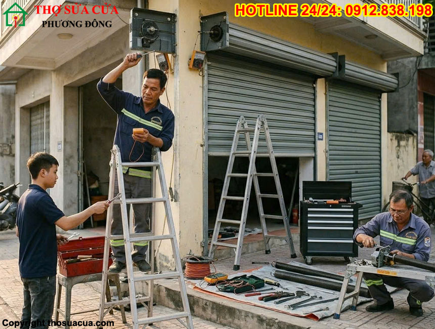 Lỗi cửa cuốn thường gặp