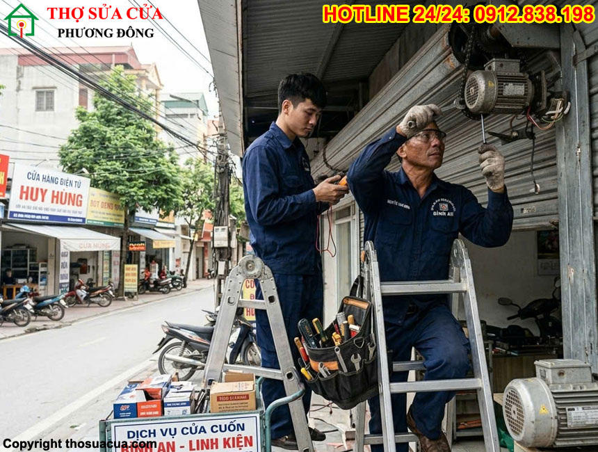 Lỗi cửa cuốn thường gặp