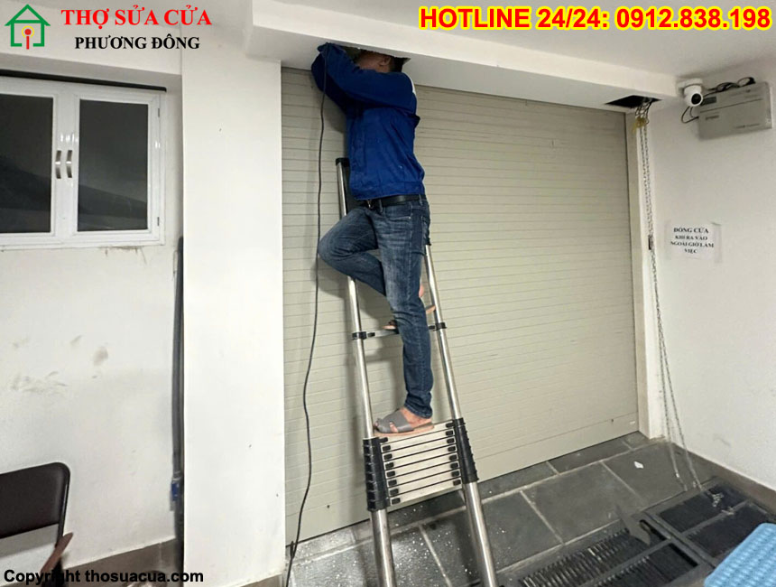 Sửa cửa cuốn kéo tay